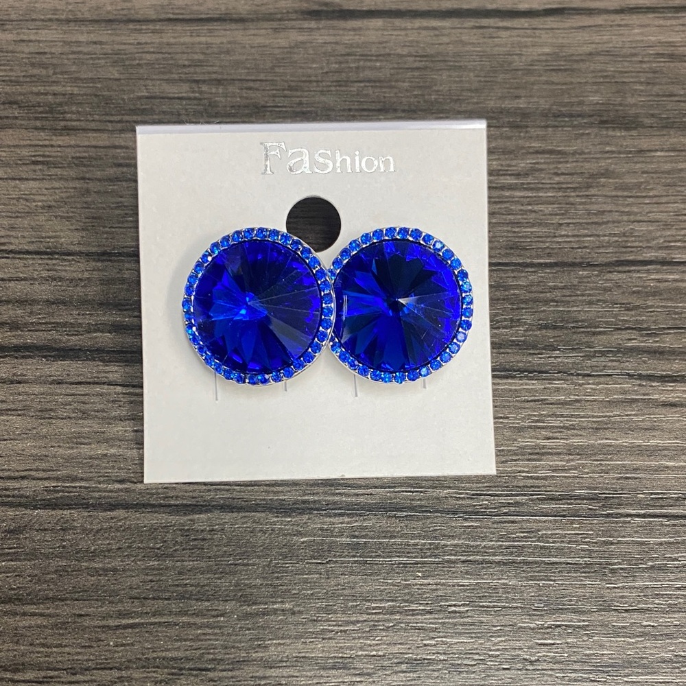 Stunning Blue Crystal Earrings